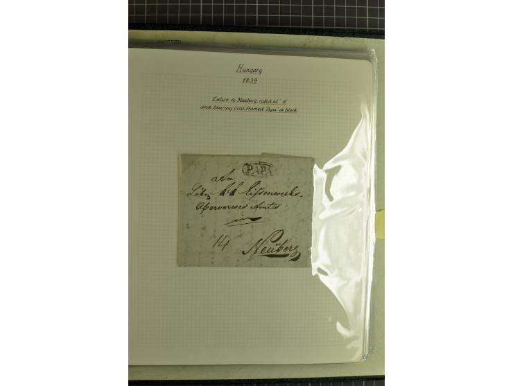 1577/1872, zweibändige Spezialsammlung, beginnend mit kpl. Brief 1577 von Simon Forgacs 'Capitanus Supremus" von Ungarn an de