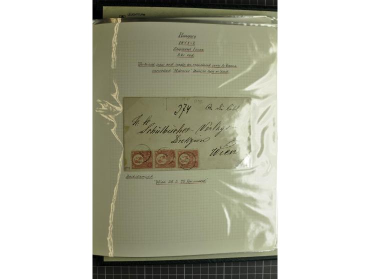 1577/1872, zweibändige Spezialsammlung, beginnend mit kpl. Brief 1577 von Simon Forgacs 'Capitanus Supremus" von Ungarn an de