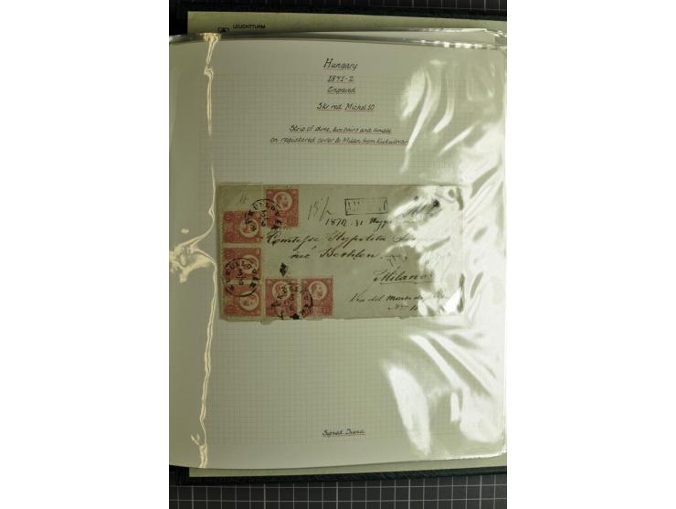1577/1872, zweibändige Spezialsammlung, beginnend mit kpl. Brief 1577 von Simon Forgacs 'Capitanus Supremus" von Ungarn an de