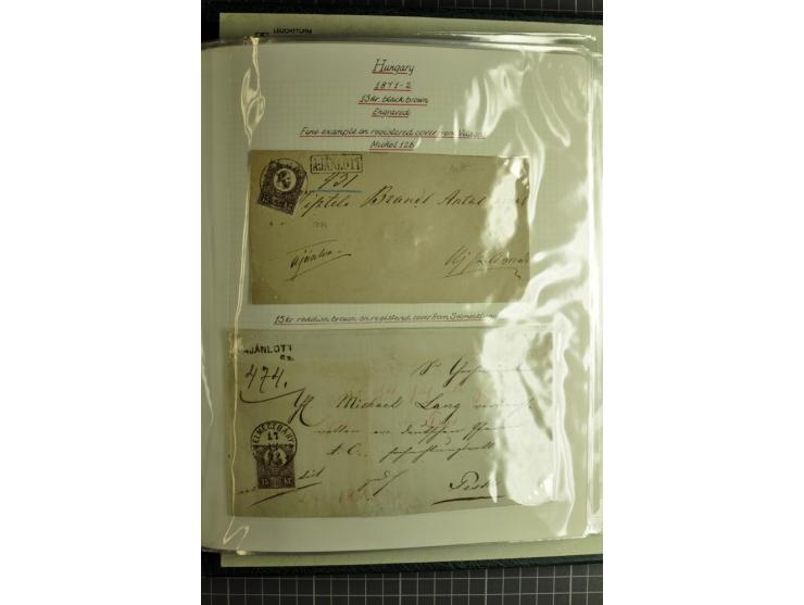 1577/1872, zweibändige Spezialsammlung, beginnend mit kpl. Brief 1577 von Simon Forgacs 'Capitanus Supremus" von Ungarn an de