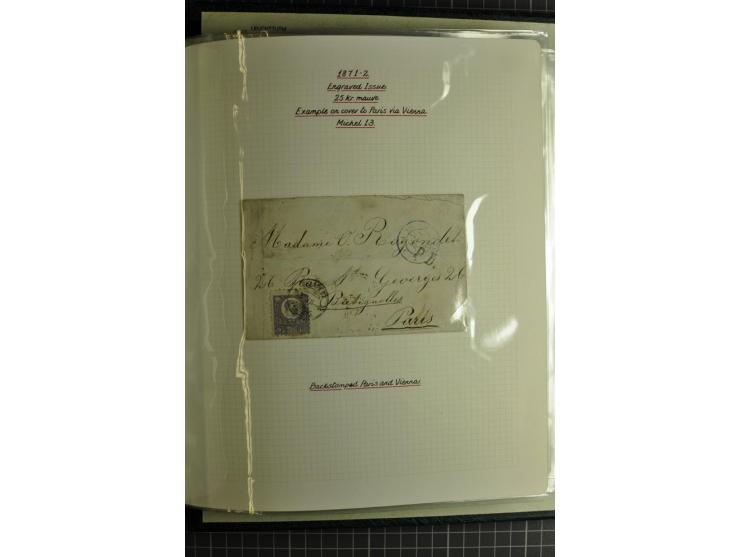 1577/1872, zweibändige Spezialsammlung, beginnend mit kpl. Brief 1577 von Simon Forgacs 'Capitanus Supremus" von Ungarn an de