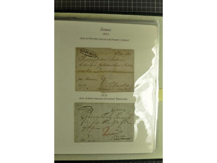1577/1872, zweibändige Spezialsammlung, beginnend mit kpl. Brief 1577 von Simon Forgacs 'Capitanus Supremus" von Ungarn an de