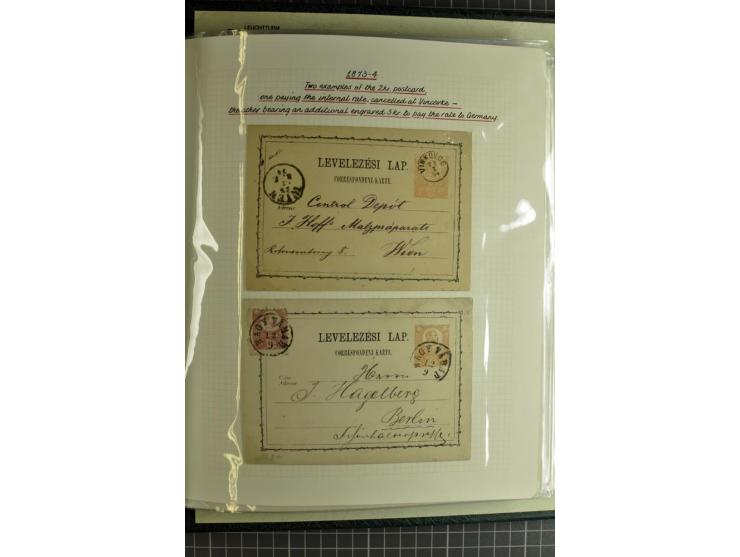 1577/1872, zweibändige Spezialsammlung, beginnend mit kpl. Brief 1577 von Simon Forgacs 'Capitanus Supremus" von Ungarn an de
