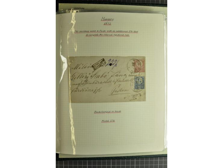 1577/1872, zweibändige Spezialsammlung, beginnend mit kpl. Brief 1577 von Simon Forgacs 'Capitanus Supremus" von Ungarn an de