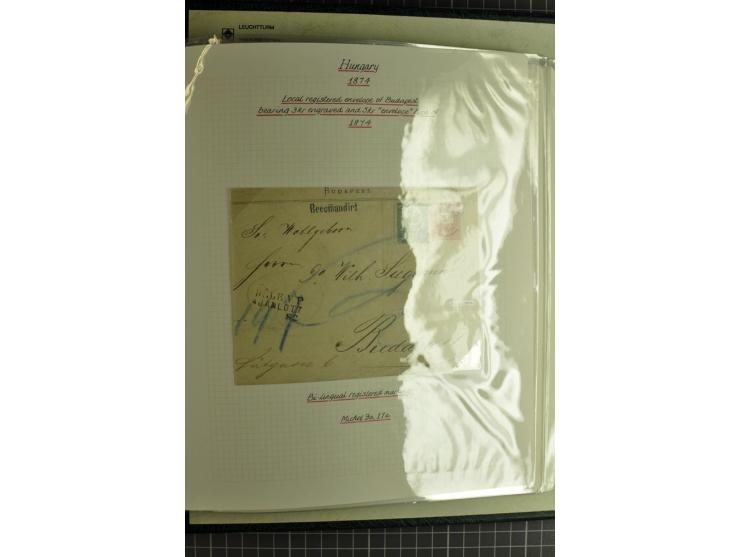 1577/1872, zweibändige Spezialsammlung, beginnend mit kpl. Brief 1577 von Simon Forgacs 'Capitanus Supremus" von Ungarn an de