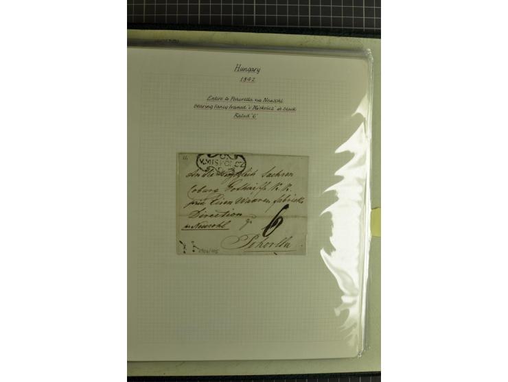 1577/1872, zweibändige Spezialsammlung, beginnend mit kpl. Brief 1577 von Simon Forgacs 'Capitanus Supremus" von Ungarn an de