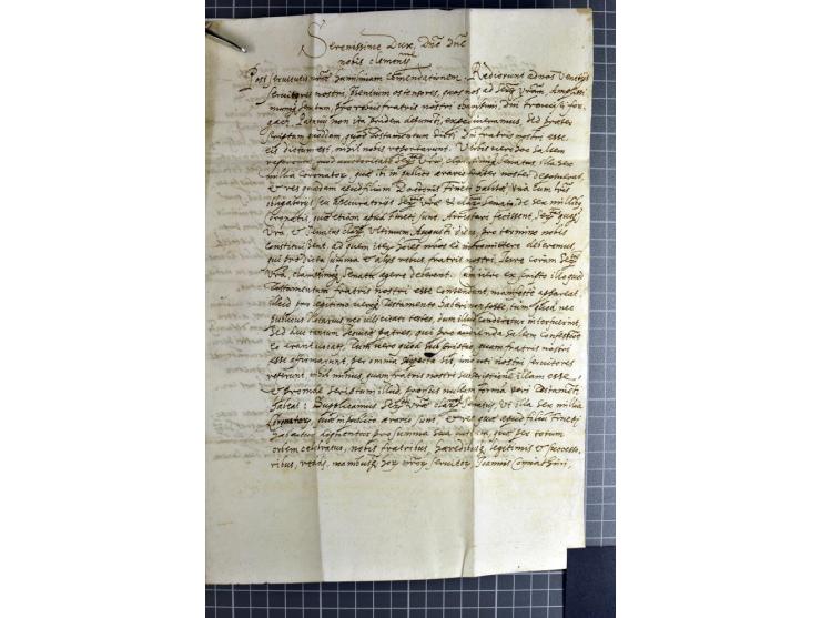 1577/1872, zweibändige Spezialsammlung, beginnend mit kpl. Brief 1577 von Simon Forgacs 'Capitanus Supremus" von Ungarn an de