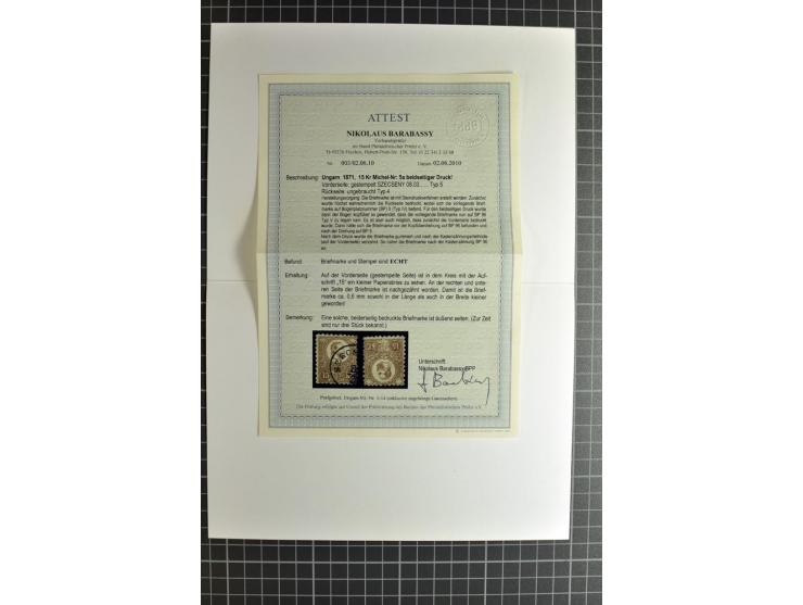 1577/1872, zweibändige Spezialsammlung, beginnend mit kpl. Brief 1577 von Simon Forgacs 'Capitanus Supremus" von Ungarn an de
