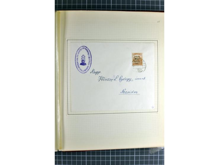 1921, ungebrauchte/postfrische und gestempelte Sammlung, dabei zahlreiche Besonderheiten wie kopfstehende und verschobene Auf