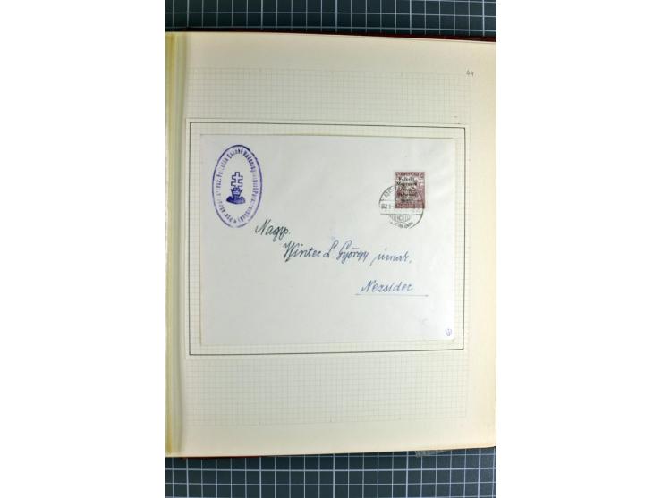 1921, ungebrauchte/postfrische und gestempelte Sammlung, dabei zahlreiche Besonderheiten wie kopfstehende und verschobene Auf