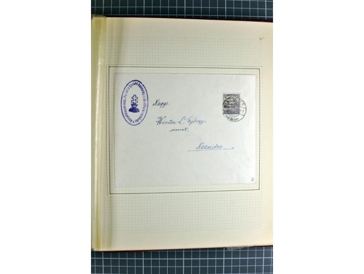 1921, ungebrauchte/postfrische und gestempelte Sammlung, dabei zahlreiche Besonderheiten wie kopfstehende und verschobene Auf