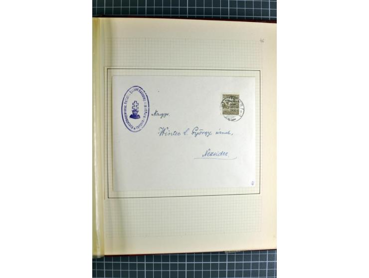 1921, ungebrauchte/postfrische und gestempelte Sammlung, dabei zahlreiche Besonderheiten wie kopfstehende und verschobene Auf