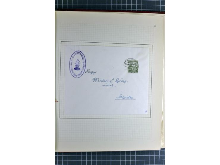 1921, ungebrauchte/postfrische und gestempelte Sammlung, dabei zahlreiche Besonderheiten wie kopfstehende und verschobene Auf