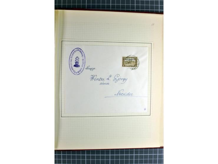 1921, ungebrauchte/postfrische und gestempelte Sammlung, dabei zahlreiche Besonderheiten wie kopfstehende und verschobene Auf