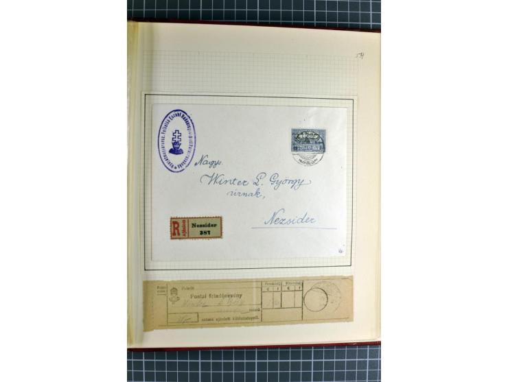 1921, ungebrauchte/postfrische und gestempelte Sammlung, dabei zahlreiche Besonderheiten wie kopfstehende und verschobene Auf
