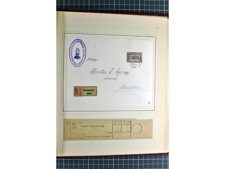 1921, ungebrauchte/postfrische und gestempelte Sammlung, dabei zahlreiche Besonderheiten wie kopfstehende und verschobene Auf