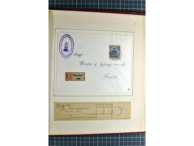 1921, ungebrauchte/postfrische und gestempelte Sammlung, dabei zahlreiche Besonderheiten wie kopfstehende und verschobene Auf