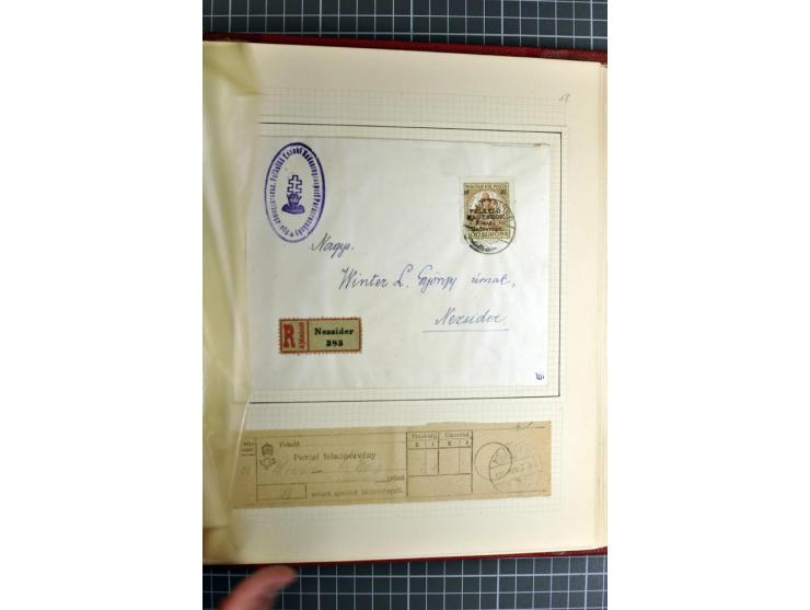 1921, ungebrauchte/postfrische und gestempelte Sammlung, dabei zahlreiche Besonderheiten wie kopfstehende und verschobene Auf