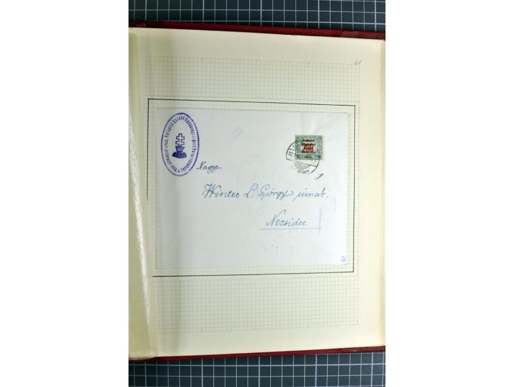 1921, ungebrauchte/postfrische und gestempelte Sammlung, dabei zahlreiche Besonderheiten wie kopfstehende und verschobene Auf