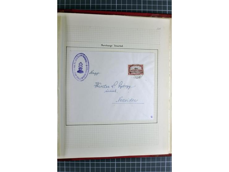 1921, ungebrauchte/postfrische und gestempelte Sammlung, dabei zahlreiche Besonderheiten wie kopfstehende und verschobene Auf