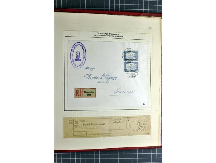 1921, ungebrauchte/postfrische und gestempelte Sammlung, dabei zahlreiche Besonderheiten wie kopfstehende und verschobene Auf