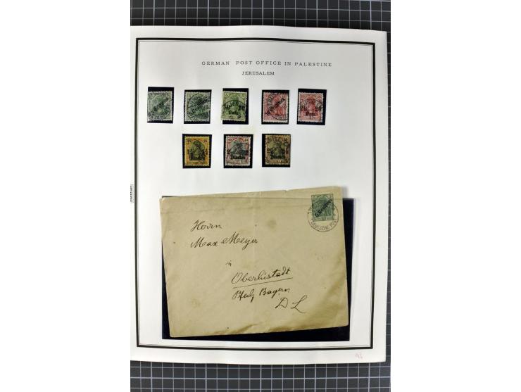 HOLY LAND: 1862/1948, postrische, ungebrauchte und gestempelte Sammlung mit deutscher-, französischer-, italienischer-, öster