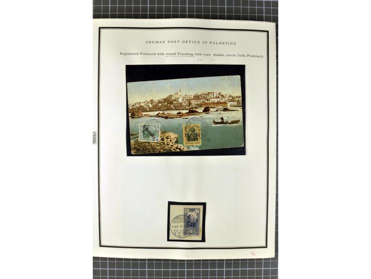 HOLY LAND: 1862/1948, postrische, ungebrauchte und gestempelte Sammlung mit deutscher-, französischer-, italienischer-, öster