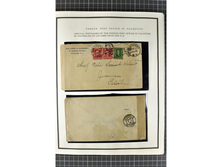 HOLY LAND: 1862/1948, postrische, ungebrauchte und gestempelte Sammlung mit deutscher-, französischer-, italienischer-, öster