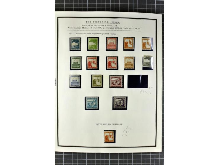 HOLY LAND: 1862/1948, postrische, ungebrauchte und gestempelte Sammlung mit deutscher-, französischer-, italienischer-, öster