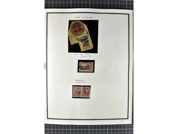 HOLY LAND: 1862/1948, postrische, ungebrauchte und gestempelte Sammlung mit deutscher-, französischer-, italienischer-, öster