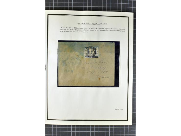 HOLY LAND: 1862/1948, postrische, ungebrauchte und gestempelte Sammlung mit deutscher-, französischer-, italienischer-, öster
