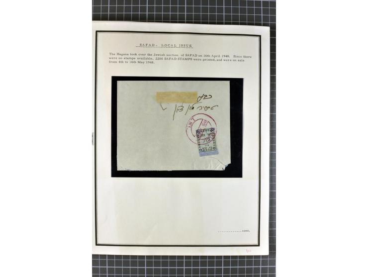 HOLY LAND: 1862/1948, postrische, ungebrauchte und gestempelte Sammlung mit deutscher-, französischer-, italienischer-, öster