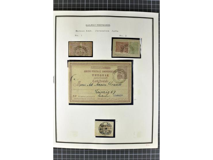 HOLY LAND: 1862/1948, postrische, ungebrauchte und gestempelte Sammlung mit deutscher-, französischer-, italienischer-, öster