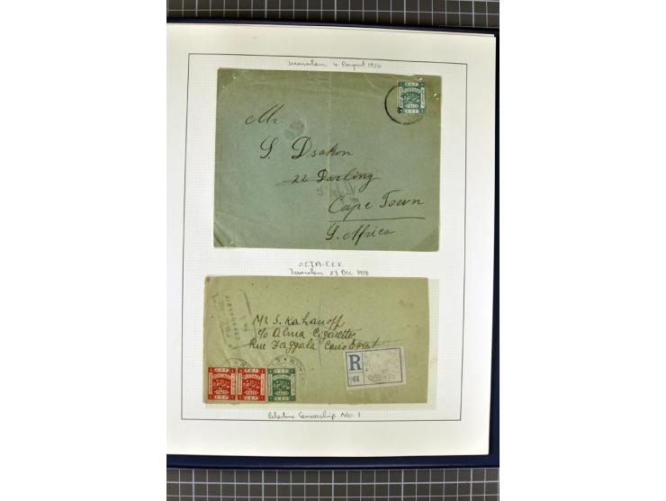 1918/27, 3bändige Spezialsammlung der Mi. 4-14,mit vielen Plattenfehlern, fehlenden Zähnungslöchern, Zwischenstegpaaren, Einh