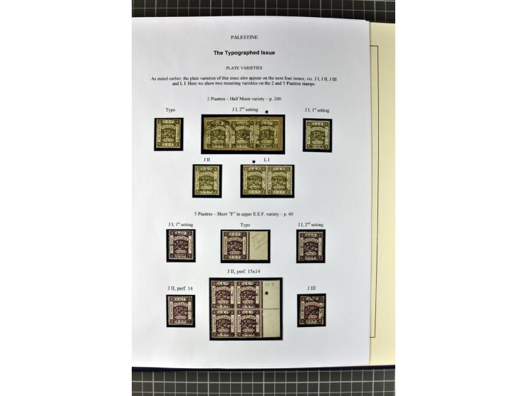 1918/27, 3bändige Spezialsammlung der Mi. 4-14,mit vielen Plattenfehlern, fehlenden Zähnungslöchern, Zwischenstegpaaren, Einh
