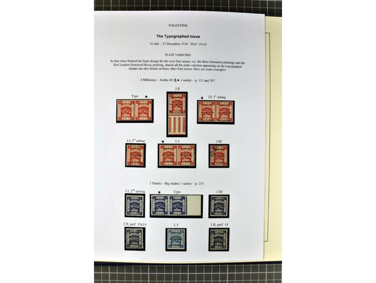 1918/27, 3bändige Spezialsammlung der Mi. 4-14,mit vielen Plattenfehlern, fehlenden Zähnungslöchern, Zwischenstegpaaren, Einh