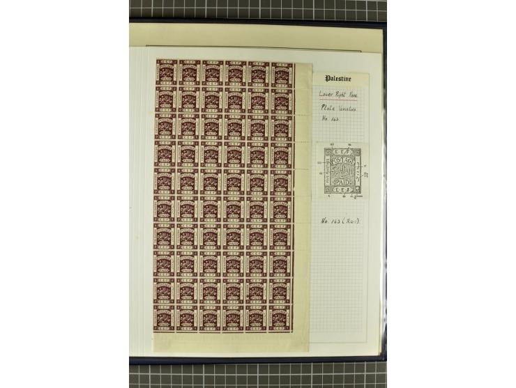 1918/27, 3bändige Spezialsammlung der Mi. 4-14,mit vielen Plattenfehlern, fehlenden Zähnungslöchern, Zwischenstegpaaren, Einh
