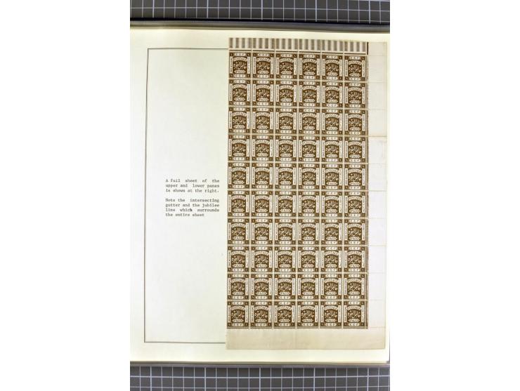 1918/27, 3bändige Spezialsammlung der Mi. 4-14,mit vielen Plattenfehlern, fehlenden Zähnungslöchern, Zwischenstegpaaren, Einh