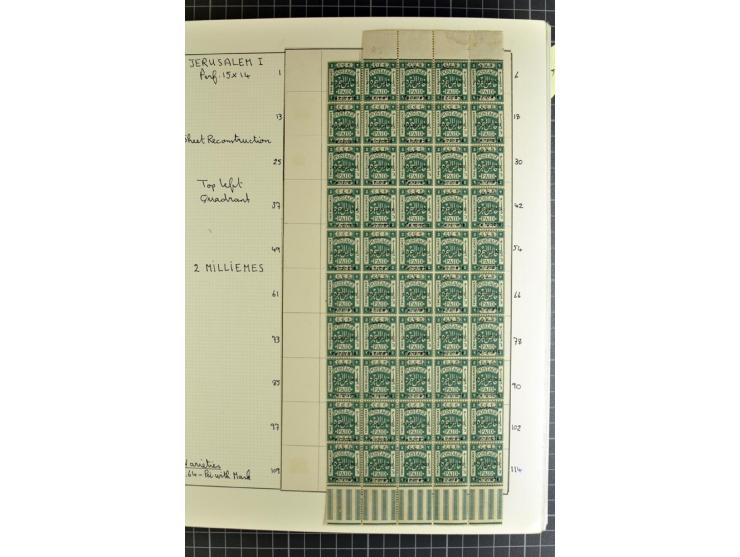 1920/21, reichhaltige Sammlung von Plattenrekonstruktionen, ungebraucht und gestempelt, dabei viele seltene Aufdrucktypen, Ei