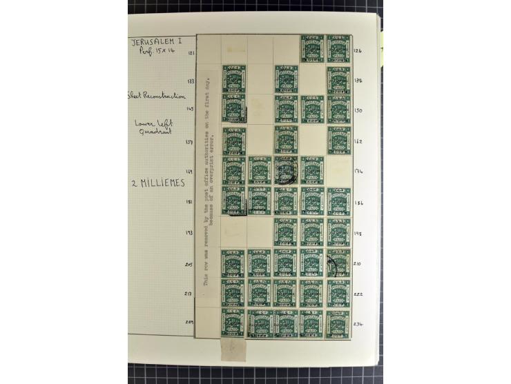 1920/21, reichhaltige Sammlung von Plattenrekonstruktionen, ungebraucht und gestempelt, dabei viele seltene Aufdrucktypen, Ei