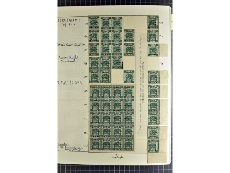 1920/21, reichhaltige Sammlung von Plattenrekonstruktionen, ungebraucht und gestempelt, dabei viele seltene Aufdrucktypen, Ei