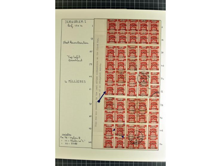 1920/21, reichhaltige Sammlung von Plattenrekonstruktionen, ungebraucht und gestempelt, dabei viele seltene Aufdrucktypen, Ei