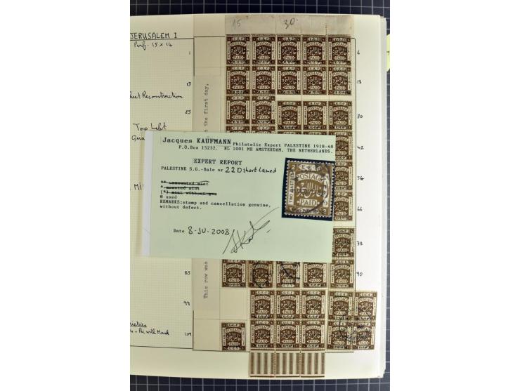 1920/21, reichhaltige Sammlung von Plattenrekonstruktionen, ungebraucht und gestempelt, dabei viele seltene Aufdrucktypen, Ei