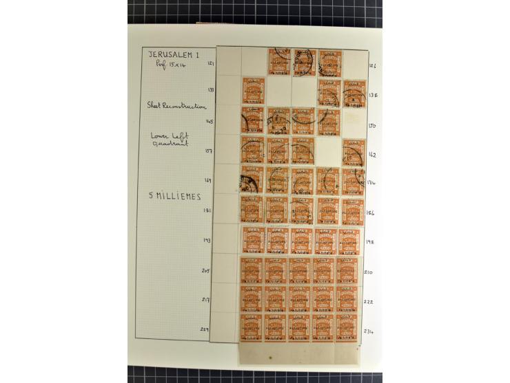 1920/21, reichhaltige Sammlung von Plattenrekonstruktionen, ungebraucht und gestempelt, dabei viele seltene Aufdrucktypen, Ei