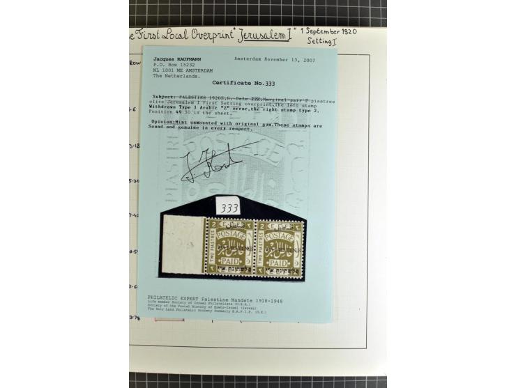 1920/21, reichhaltige Sammlung von Plattenrekonstruktionen, ungebraucht und gestempelt, dabei viele seltene Aufdrucktypen, Ei