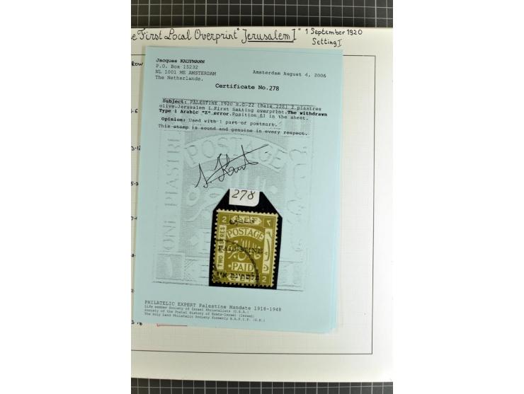 1920/21, reichhaltige Sammlung von Plattenrekonstruktionen, ungebraucht und gestempelt, dabei viele seltene Aufdrucktypen, Ei