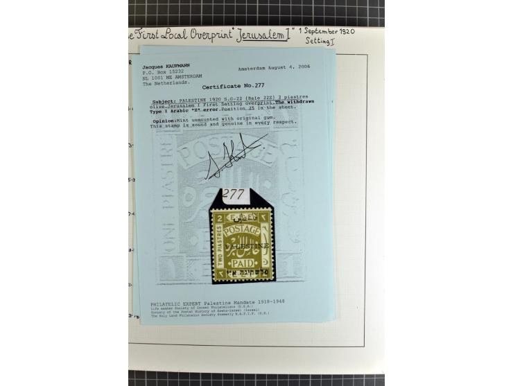 1920/21, reichhaltige Sammlung von Plattenrekonstruktionen, ungebraucht und gestempelt, dabei viele seltene Aufdrucktypen, Ei