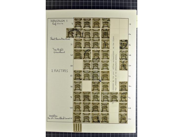 1920/21, reichhaltige Sammlung von Plattenrekonstruktionen, ungebraucht und gestempelt, dabei viele seltene Aufdrucktypen, Ei