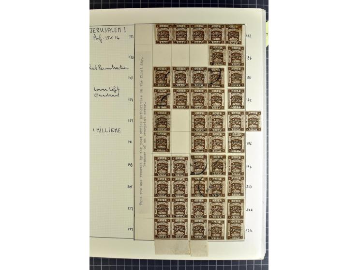 1920/21, reichhaltige Sammlung von Plattenrekonstruktionen, ungebraucht und gestempelt, dabei viele seltene Aufdrucktypen, Ei