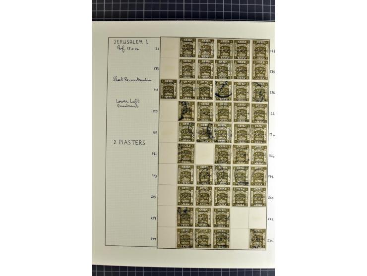 1920/21, reichhaltige Sammlung von Plattenrekonstruktionen, ungebraucht und gestempelt, dabei viele seltene Aufdrucktypen, Ei